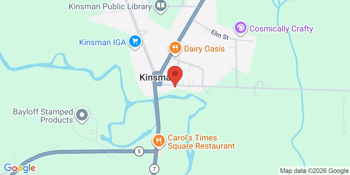 Map to 6442 Kinsman Nickerson Rd, Kinsman, OH